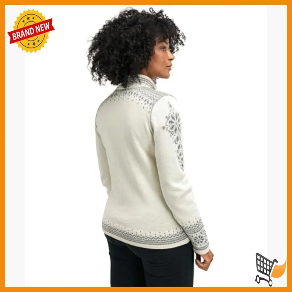 Women's Wool Cardigan with Two-Way Zipper, Lightweight Sweater for Cold Weather